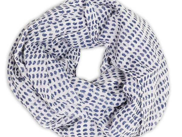 Navy Dot Scarf