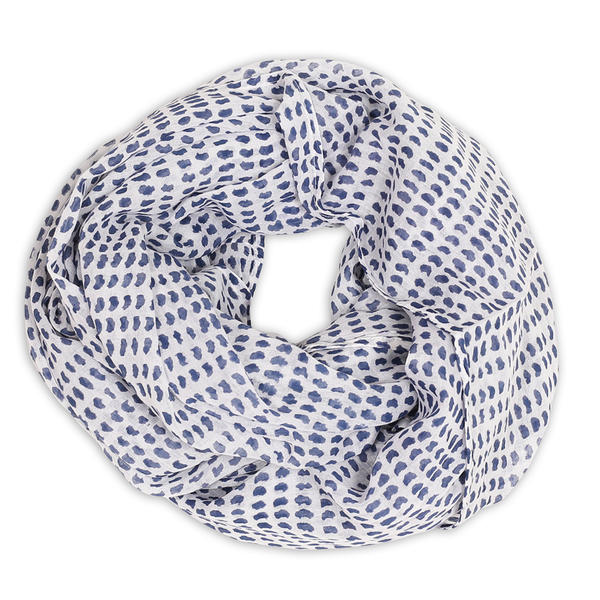 Navy Dot Scarf