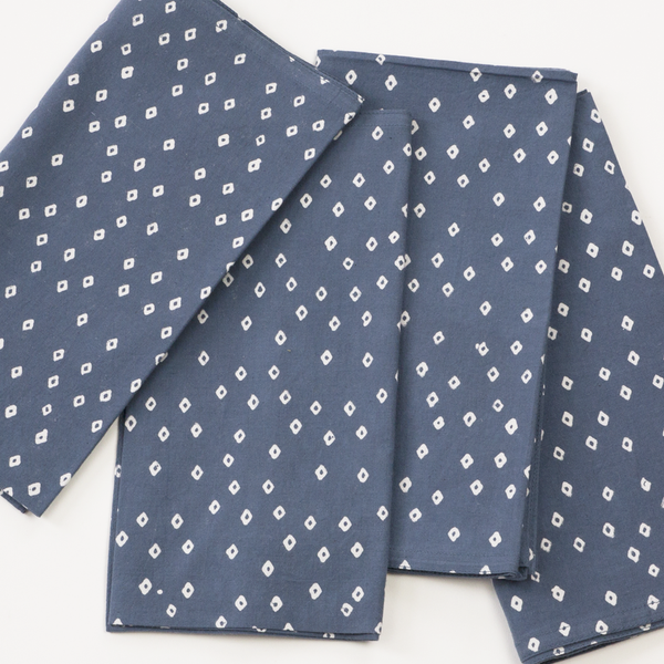 Troye Ocean Block Printed napkins