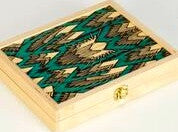 Deco Teal Backgammon Set